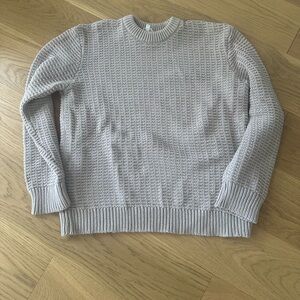 Kotn fisherman sweater knit cream l large crewneck